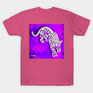 deep purple jaguar ecopop T-Shirt